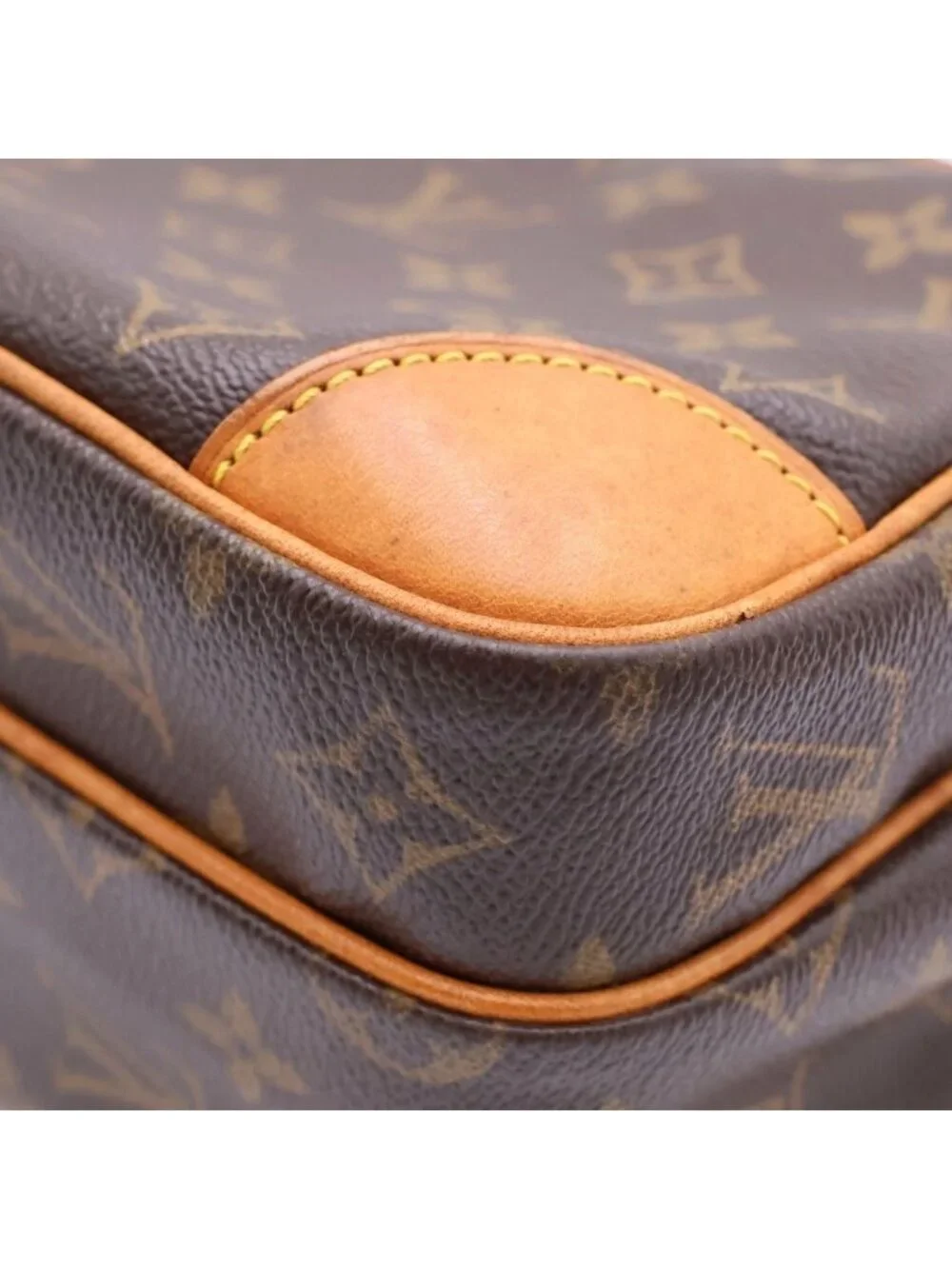Louis Vuitton Monogram Nile Leather Shoulder Bag Brown